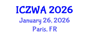 International Conference on Zoology and Wild Animals (ICZWA) January 26, 2026 - Paris, France