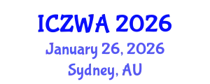 International Conference on Zoology and Wild Animals (ICZWA) January 26, 2026 - Sydney, Australia