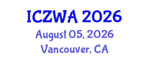 International Conference on Zoology and Wild Animals (ICZWA) August 05, 2026 - Vancouver, Canada