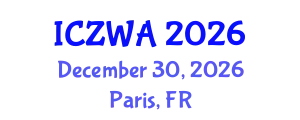 International Conference on Zoology and Wild Animals (ICZWA) December 30, 2026 - Paris, France