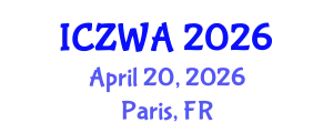 International Conference on Zoology and Wild Animals (ICZWA) April 20, 2026 - Paris, France