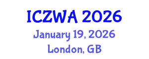 International Conference on Zoology and Wild Animals (ICZWA) January 19, 2026 - London, United Kingdom