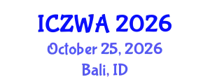 International Conference on Zoology and Wild Animals (ICZWA) October 25, 2026 - Bali, Indonesia
