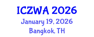 International Conference on Zoology and Wild Animals (ICZWA) January 19, 2026 - Bangkok, Thailand