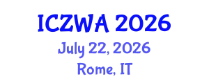 International Conference on Zoology and Wild Animals (ICZWA) July 22, 2026 - Rome, Italy