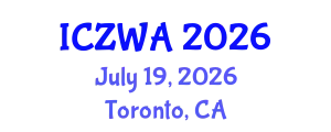 International Conference on Zoology and Wild Animals (ICZWA) July 19, 2026 - Toronto, Canada