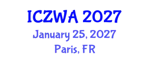 International Conference on Zoology and Wild Animals (ICZWA) January 25, 2027 - Paris, France