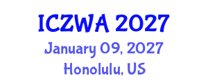 International Conference on Zoology and Wild Animals (ICZWA) January 09, 2027 - Honolulu, United States