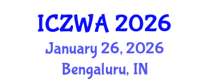 International Conference on Zoology and Wild Animals (ICZWA) January 26, 2026 - Bengaluru, India