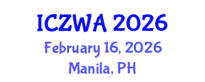 International Conference on Zoology and Wild Animals (ICZWA) February 16, 2026 - Manila, Philippines