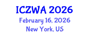 International Conference on Zoology and Wild Animals (ICZWA) February 16, 2026 - New York, United States