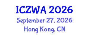 International Conference on Zoology and Wild Animals (ICZWA) September 27, 2026 - Hong Kong, China