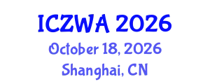 International Conference on Zoology and Wild Animals (ICZWA) October 18, 2026 - Shanghai, China