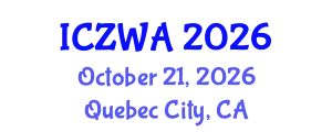 International Conference on Zoology and Wild Animals (ICZWA) October 21, 2026 - Quebec City, Canada