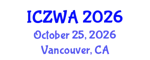 International Conference on Zoology and Wild Animals (ICZWA) October 25, 2026 - Vancouver, Canada