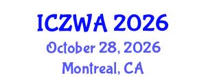 International Conference on Zoology and Wild Animals (ICZWA) October 28, 2026 - Montreal, Canada