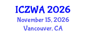 International Conference on Zoology and Wild Animals (ICZWA) November 15, 2026 - Vancouver, Canada