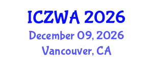 International Conference on Zoology and Wild Animals (ICZWA) December 09, 2026 - Vancouver, Canada
