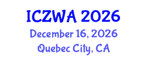 International Conference on Zoology and Wild Animals (ICZWA) December 16, 2026 - Quebec City, Canada