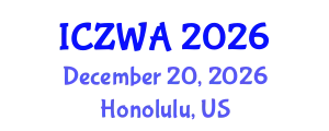 International Conference on Zoology and Wild Animals (ICZWA) December 20, 2026 - Honolulu, United States