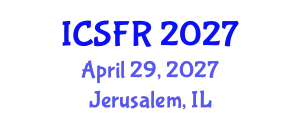 International Conference on Shale Fuel Reserves (ICSFR) April 29, 2027 - Jerusalem, Israel