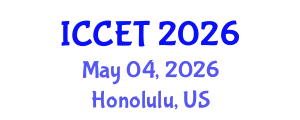 International Conference on Clean Energy Technologies (ICCET) May 04, 2026 - Honolulu, United States