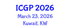 International Conference on Geosciences and Paleontology (ICGP) March 23, 2026 - Kuwait, Kuwait