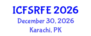 International Conference on Forensic Sciences and Reliable Forensic Evidence (ICFSRFE) December 30, 2026 - Karachi, Pakistan