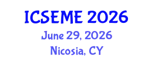 International Conference on Social, Education and Management Engineering (ICSEME) June 29, 2026 - Nicosia, Cyprus