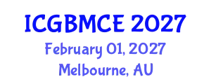 International Conference on Green Building, Materials and Civil Engineering (ICGBMCE) February 01, 2027 - Melbourne, Australia