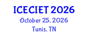 International Conference on Education, Curriculum, Instructional and Educational Technology (ICECIET) October 25, 2026 - Tunis, Tunisia