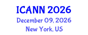 International Conference on Artificial Neural Networks (ICANN) December 09, 2026 - New York, United States