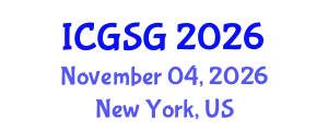 International Conference on Gender Studies and Gender (ICGSG) November 04, 2026 - New York, United States