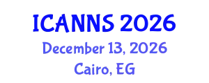 International Conference on Artificial Neural Networks Systems (ICANNS) December 13, 2026 - Cairo, Egypt