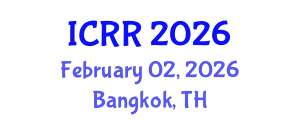 International Conference on Radiography and Radiotherapy (ICRR) February 02, 2026 - Bangkok, Thailand