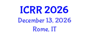 International Conference on Radiography and Radiotherapy (ICRR) December 13, 2026 - Rome, Italy