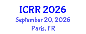 International Conference on Radiography and Radiotherapy (ICRR) September 20, 2026 - Paris, France