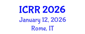 International Conference on Radiography and Radiotherapy (ICRR) January 12, 2026 - Rome, Italy