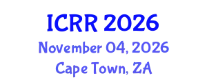 International Conference on Radiography and Radiotherapy (ICRR) November 04, 2026 - Cape Town, South Africa