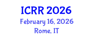 International Conference on Radiography and Radiotherapy (ICRR) February 16, 2026 - Rome, Italy