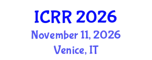 International Conference on Radiography and Radiotherapy (ICRR) November 11, 2026 - Venice, Italy