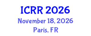 International Conference on Radiography and Radiotherapy (ICRR) November 18, 2026 - Paris, France