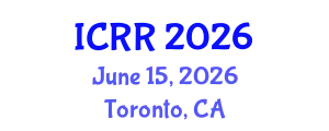 International Conference on Radiography and Radiotherapy (ICRR) June 15, 2026 - Toronto, Canada