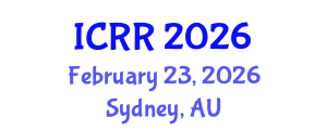 International Conference on Radiography and Radiotherapy (ICRR) February 23, 2026 - Sydney, Australia