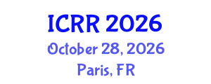 International Conference on Radiography and Radiotherapy (ICRR) October 28, 2026 - Paris, France