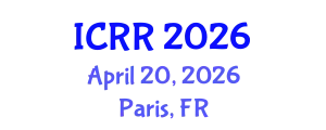 International Conference on Radiography and Radiotherapy (ICRR) April 20, 2026 - Paris, France