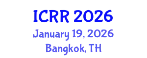 International Conference on Radiography and Radiotherapy (ICRR) January 19, 2026 - Bangkok, Thailand