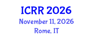 International Conference on Radiography and Radiotherapy (ICRR) November 11, 2026 - Rome, Italy