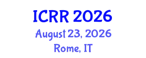 International Conference on Radiography and Radiotherapy (ICRR) August 23, 2026 - Rome, Italy