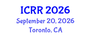 International Conference on Radiography and Radiotherapy (ICRR) September 20, 2026 - Toronto, Canada